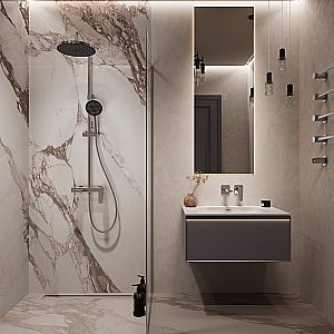 Душевая система Vincea Puro VSFS-5P1CH хром купить в интернет-магазине сантехники Sanbest