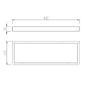 Полка стеклянная ABBER Westen AA1759SP сатин купить в интернет-магазине сантехники Sanbest