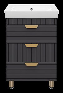 Тумба с раковиной Misty GLOSTER 06060-48-2 60 графит для ванной в интернет-магазине Sanbest