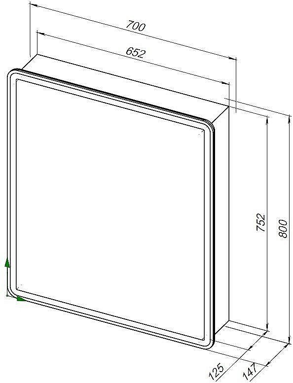Зеркальный шкаф Aquanet Оптима 311861 70 купить в интернет-магазине сантехники Sanbest