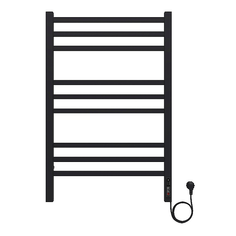 Полотенцесушитель электрический Azario Ancona П9 500х800 AZ71858B черный купить в интернет-магазине сантехники Sanbest