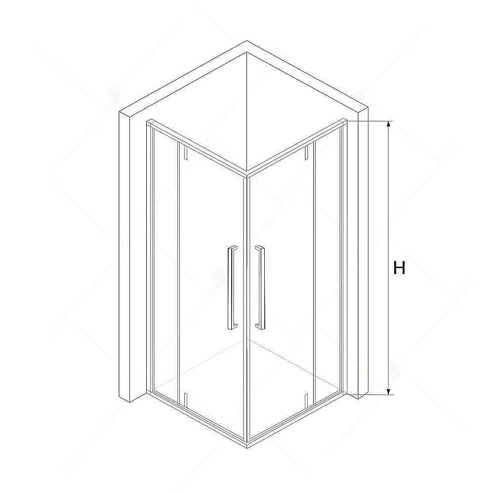 Душевой уголок RGW Stilvoll SV-33B 100x100 купить в интернет-магазине Sanbest