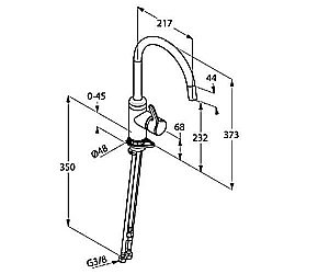 Смеситель для кухни Kludi Bingo Star 428099678 купить в интернет-магазине сантехники Sanbest