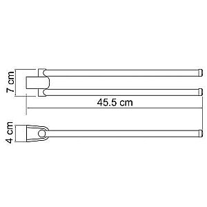 Полотенцедержатель поворотный WasserKRAFT Berkel К-6831 купить в интернет-магазине сантехники Sanbest