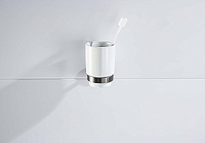 Стакан Aquatek Бетта AQ4604BGM керамика/оружейная сталь купить в интернет-магазине сантехники Sanbest