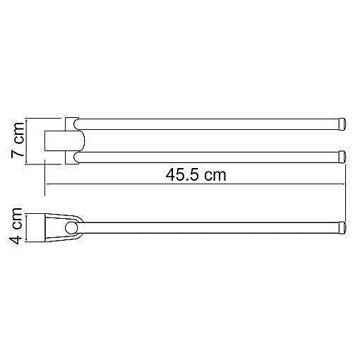Полотенцедержатель поворотный WasserKRAFT Berkel К-6831 купить в интернет-магазине сантехники Sanbest