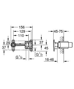 Встраиваемый смеситель Grohe Non Rapido OHM 23200000 купить в интернет-магазине сантехники Sanbest