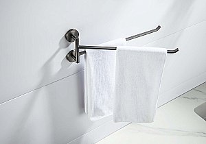 Полотенцедержатель Aquatek Бетта AQ4613BGM 41 оружейная сталь купить в интернет-магазине сантехники Sanbest