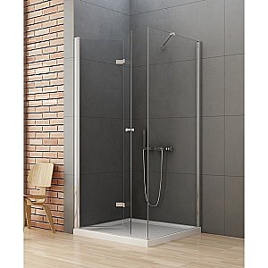 Душевой уголок NEW TRENDY NEW SOLEO 100x100 стекло прозрачное/профиль хром купить в интернет-магазине Sanbest