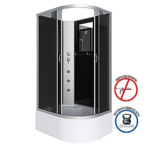 Душевая кабина Niagara Classic NG-2510-14BKG 120х80 с гидромассажем купить в интернет-магазине Sanbest