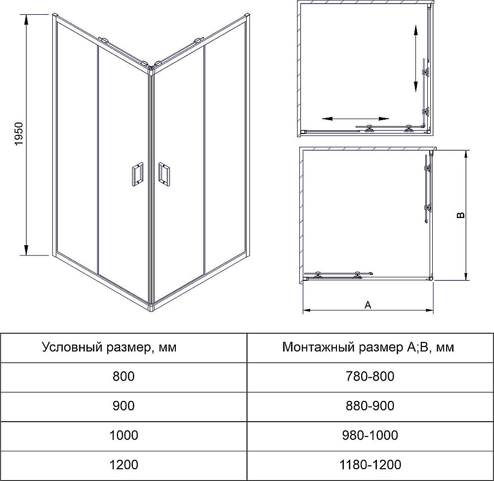 Душевой уголок Veconi Rovigo RV14-12080-01-C5 120х80 купить в интернет-магазине Sanbest