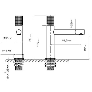 Смеситель для раковины Vincea Groove VBF-4G1MB черный матовый купить в интернет-магазине сантехники Sanbest