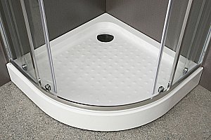 Душевой уголок BelBagno UNO-195-R-2-100-CH-CR 100х100 стекло шиншилла/профиль хром купить в интернет-магазине Sanbest