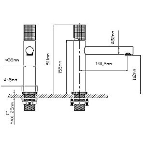Смеситель для раковины Vincea Groove VBF-4G1MB черный матовый купить в интернет-магазине сантехники Sanbest