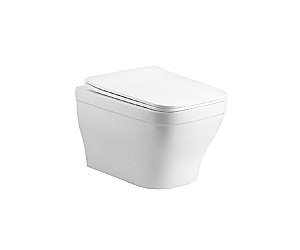 Унитаз с инсталляцией Aquatek Амадео SET AQUATEK АМАДЕО cm белый, с крышкой микролифт, безободковый купить в интернет-магазине Sanbest
