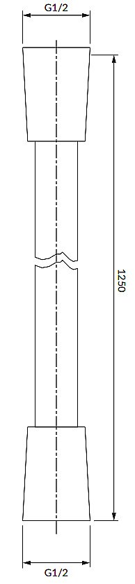 Душевой шланг Omnires HOSE 022-XAT антрацит купить в интернет-магазине сантехники Sanbest