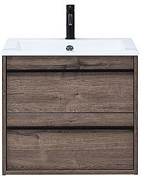 Тумба для раковины Aquanet Lino 253910 60 Дуб Веллингтон купить в интернет-магазине сантехники Sanbest