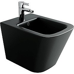 Биде подвесное Ceramica Nova Union CN4010MB черное матовое купить в интернет-магазине Sanbest