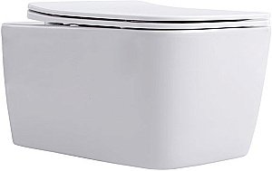 Унитаз подвесной Aquanet Rimless Tavr 2.0 W LX-1907 с крышкой микролифт, безободковый купить в интернет-магазине Sanbest