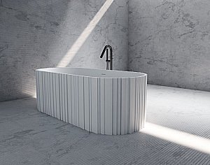 Ванна Abber Stein 170x75 AS9653 белая матовая купить в интернет-магазине Sanbest