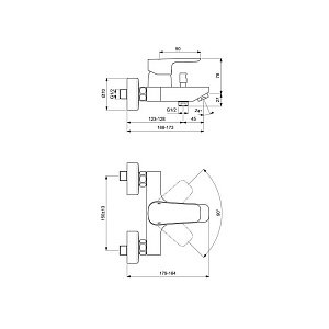 Набор смесителей Ideal Standard Ceraflex BD005AA купить в интернет-магазине сантехники Sanbest