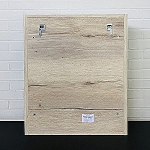 Зеркальный шкаф Comforty Марио 00-00005201 60 дуб дымчатый купить в интернет-магазине сантехники Sanbest