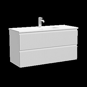 Тумба с раковиной Sancos Snob R SNR100/39W/CN7027 Bianco для ванной в интернет-магазине Sanbest