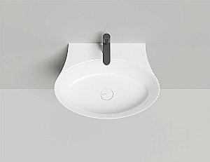 Раковина Salini ALDA WALL 01 140321M 58 из искусственного камня S-Stone, белая матовая купить в интернет-магазине Sanbest