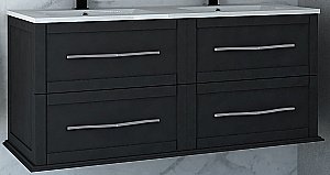 Тумба с раковиной Cezares TIFFANY 120 Nero grafite для ванной в интернет-магазине Sanbest