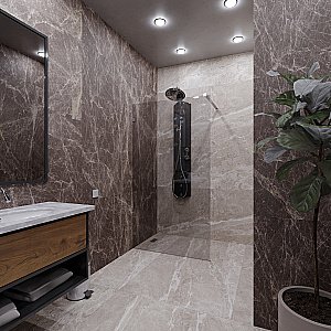 Душевое ограждение Радомир Walk-in G1 100 стекло матовое купить в интернет-магазине Sanbest