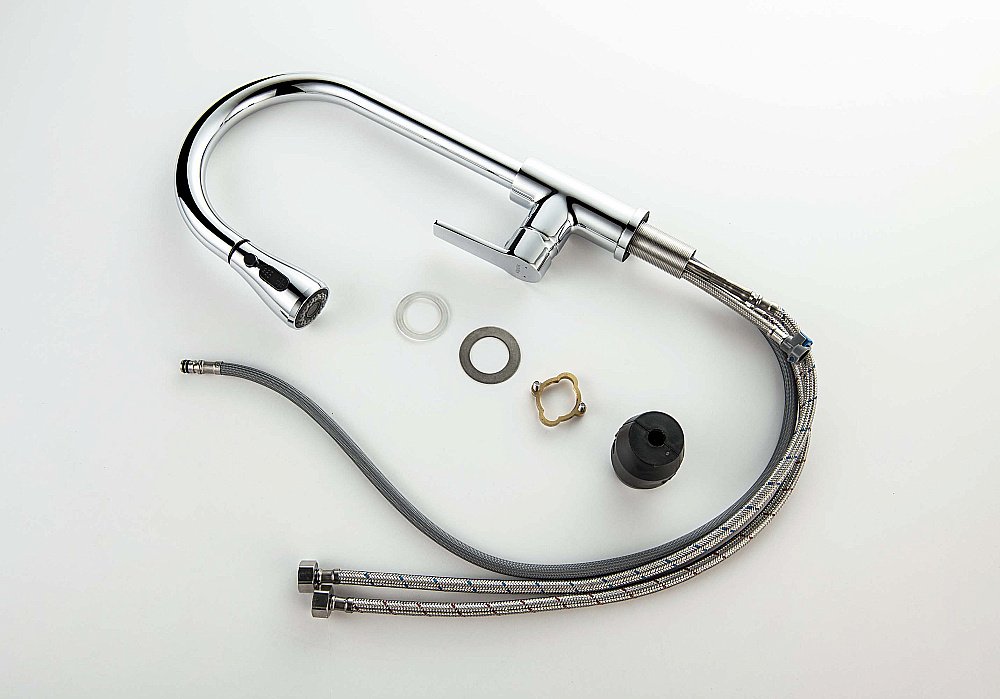 Смеситель для кухни Aquatek Лугано AQ1784CR хром купить в интернет-магазине сантехники Sanbest