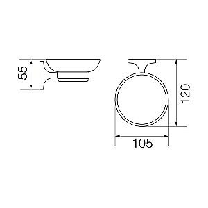 Мыльница Veragio Oscar OSC-5250.CR купить в интернет-магазине сантехники Sanbest