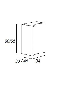 Тумба с раковиной левосторонняя Cezares Rialto 104 Bianco opaco для ванной в интернет-магазине Sanbest