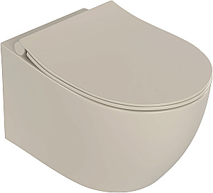 Унитаз подвесной Allen Brau Fantasy 3 Vortex 4.11035.IV айвори, с крышкой микролифт, слив торнадо купить в интернет-магазине Sanbest