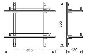 Полка стеклянная Aquanet 264917 купить в интернет-магазине сантехники Sanbest