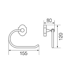 Держатель туалетной бумаги Veragio Stanford VR.STD-7727.CR купить в интернет-магазине сантехники Sanbest