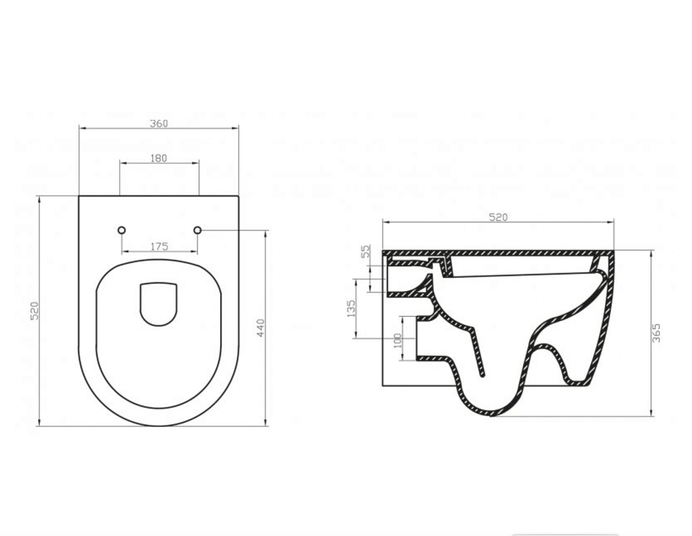 Унитаз подвесной BelBagno Marino BB105CHR безободковый купить в интернет-магазине Sanbest