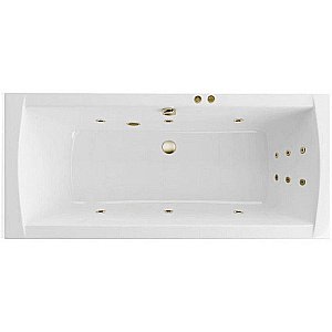 Ванна акриловая Excellent Aquaria Lux Slim LINE WAEX.AQU18S.LINE.BR 180x80 белая с гидромассажем купить в интернет-магазине Sanbest