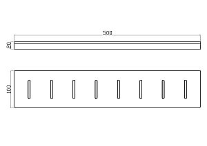Полка для ванной WONZON & WOGHAND ECLIPSE, Черный (WW-9127-BL) купить в интернет-магазине сантехники Sanbest