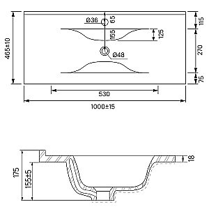 Тумба с раковиной Iddis Oxford 100 OXF10N1i95K синяя для ванной в интернет-магазине Sanbest