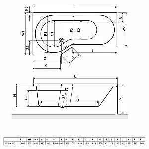 Ванна акриловая Excellent Be Spot WAEX.BSL16WH 160x80 белая купить в интернет-магазине Sanbest