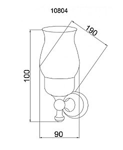 Стакан для зубных щеток Boheme Provanse 10804 купить в интернет-магазине сантехники Sanbest