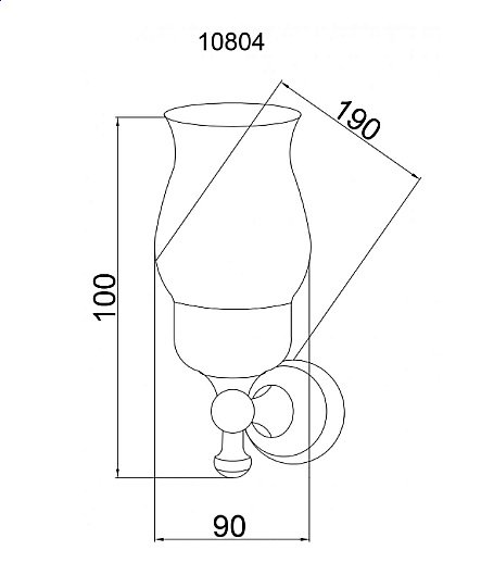 Стакан для зубных щеток Boheme Provanse 10804 купить в интернет-магазине сантехники Sanbest