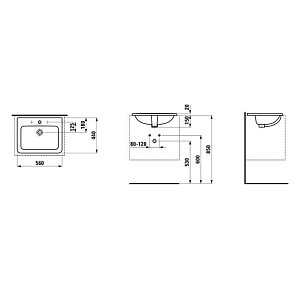 Раковина Laufen Pro S 8.1396.1.000.104.1 купить в интернет-магазине Sanbest