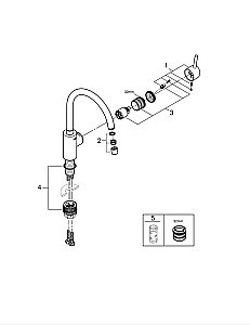 Смеситель для кухни Grohe Concetto 32661DC3 суперсталь купить в интернет-магазине сантехники Sanbest