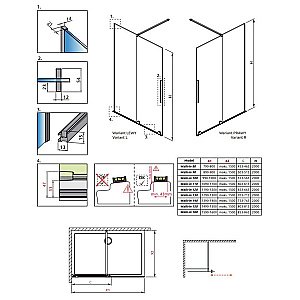 Душевое ограждение Radaway Furo Brushed GunMetal Walk-in 80 10106438-92-01 стекло прозрачное/профиль брашированная оружейная сталь купить в интернет-магазине Sanbest