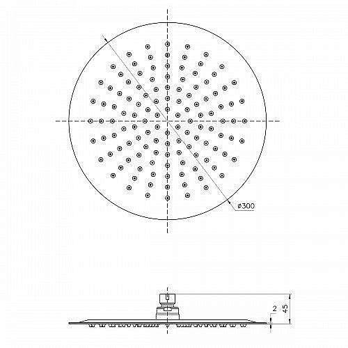 Верхний душ Lemark LM9482S купить в интернет-магазине сантехники Sanbest