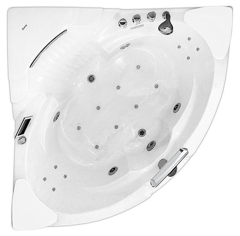 Ванна акриловая Gemy Arc-shape G9082 O 152х152 белая с гидромассажем купить в интернет-магазине Sanbest