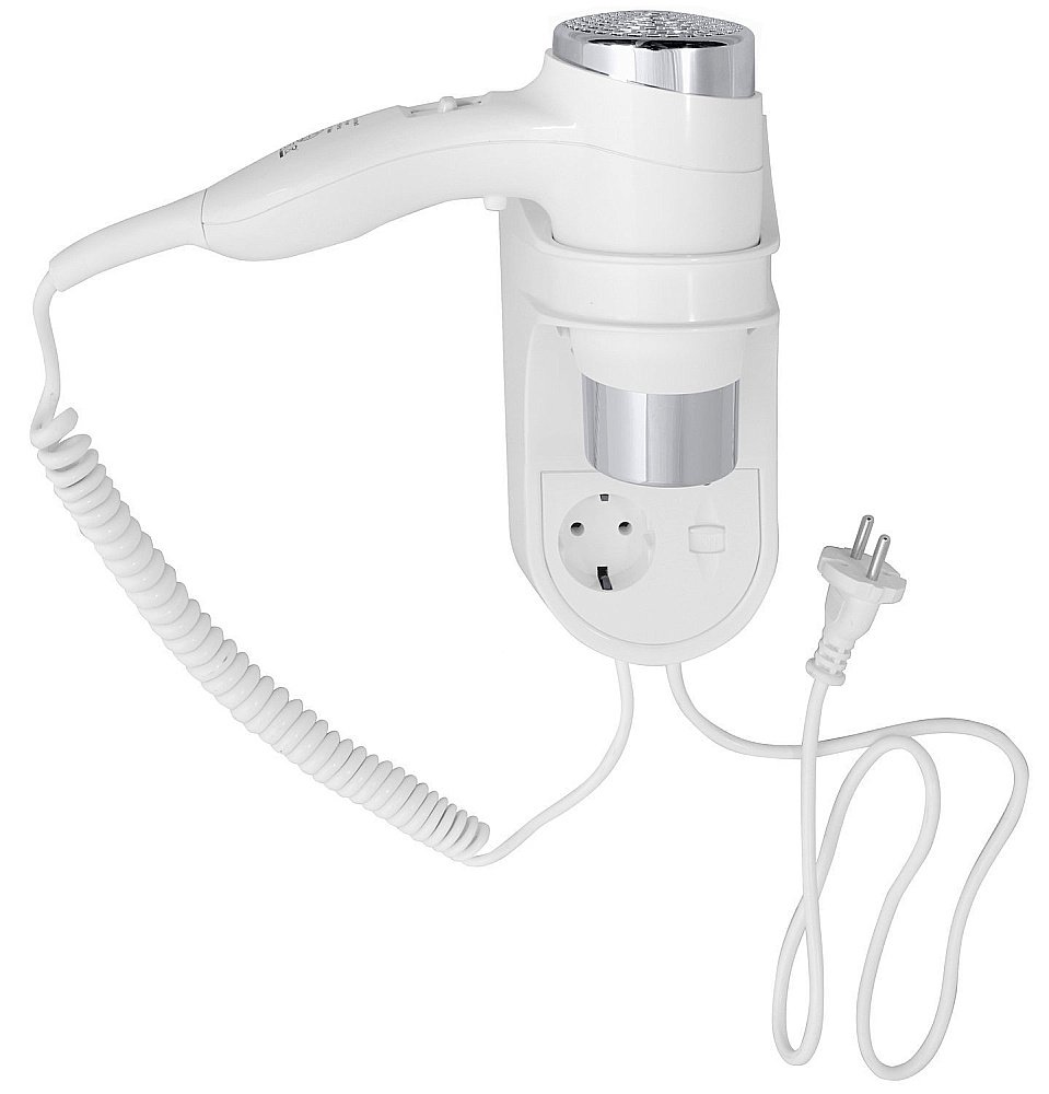 Фен с держателем и розеткой Bemeta Hotel 945233054 купить в интернет-магазине сантехники Sanbest