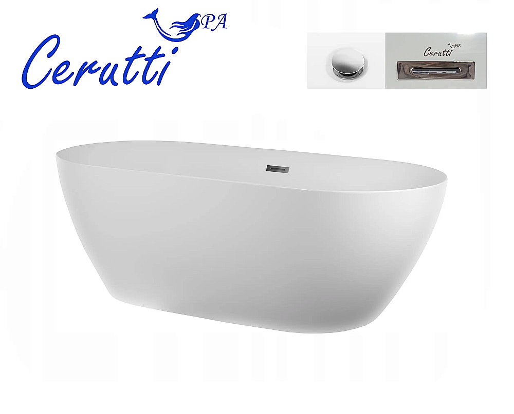 Ванна акриловая CeruttiSpa d'ISEO 9903 160x75 белая купить в интернет-магазине Sanbest